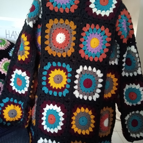 Granny square boho cardigan, 🦃🦃BLACK FRIDAY 🦃🦃 - Picture 3 of 6